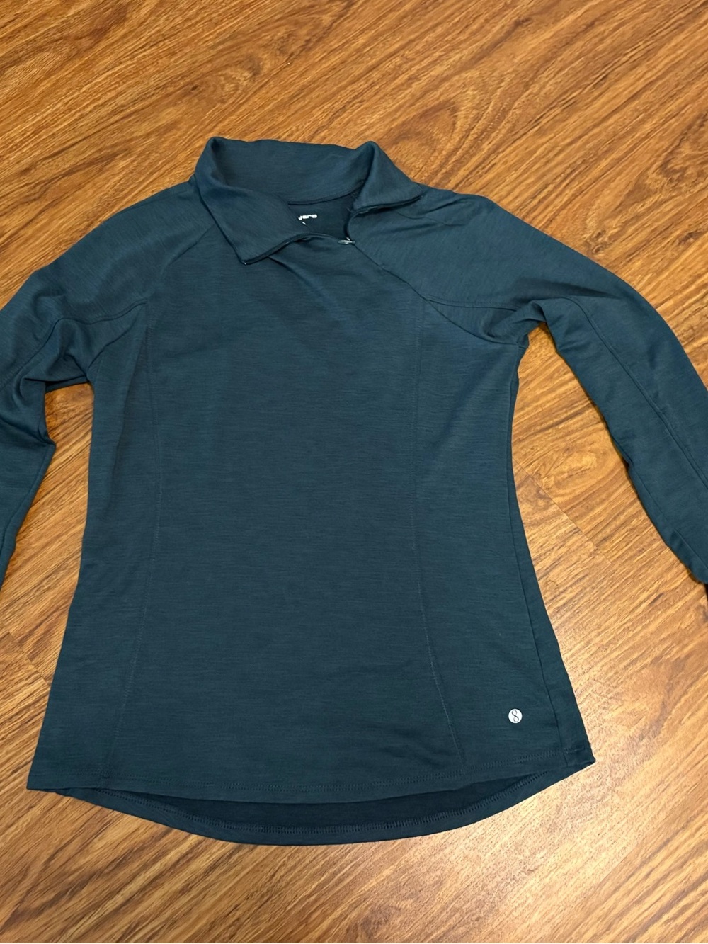 Women's Long-Sleeve Collar Pullover Long Sleeve - Dark Teal - Layer’s Qwick-Dry